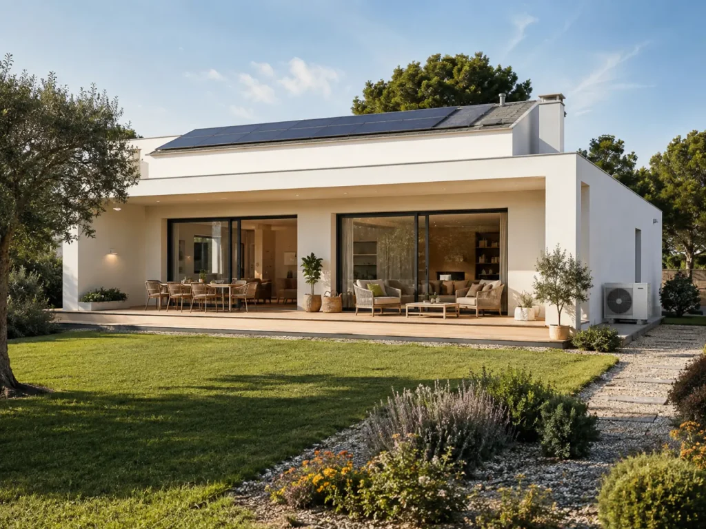 Vivienda unifamiliar con energías renovables